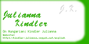 julianna kindler business card